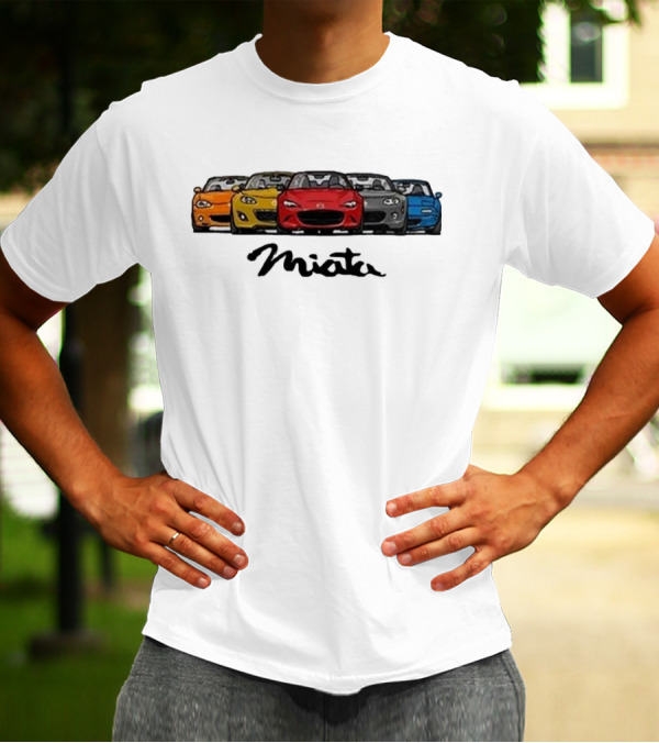 Mazda MX-5 Miata Generations Classic Lineup T-Shirt