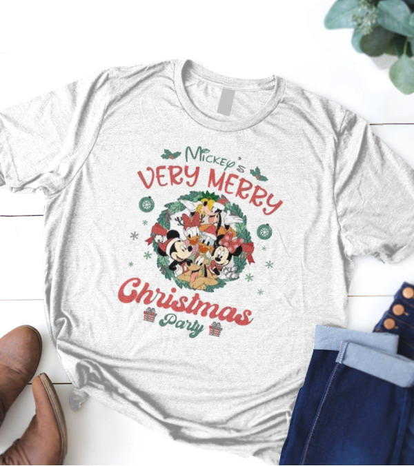 Mickey Very Merry Christmas Party 2024 Magic Kingdom T-Shirt