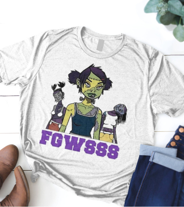 Mindless Self Indulgence FGWSSS Zombie Character With Purple Text T-Shirt