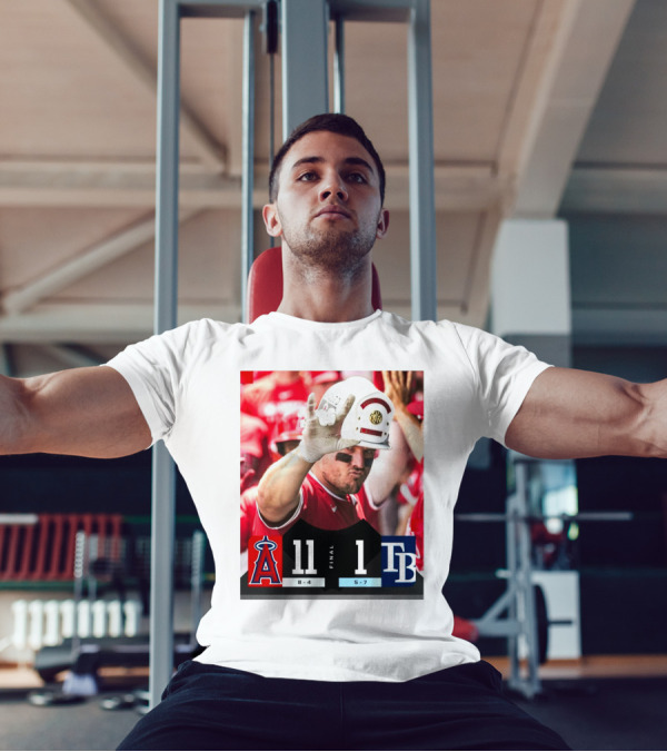Los Angeles Angels 11-1 Victory Over Tampa Bay Rays Mike Trout Highlights T-Shirt