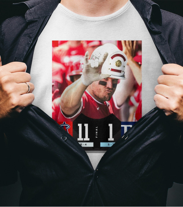 Los Angeles Angels 11-1 Victory Over Tampa Bay Rays Mike Trout Highlights T-Shirt