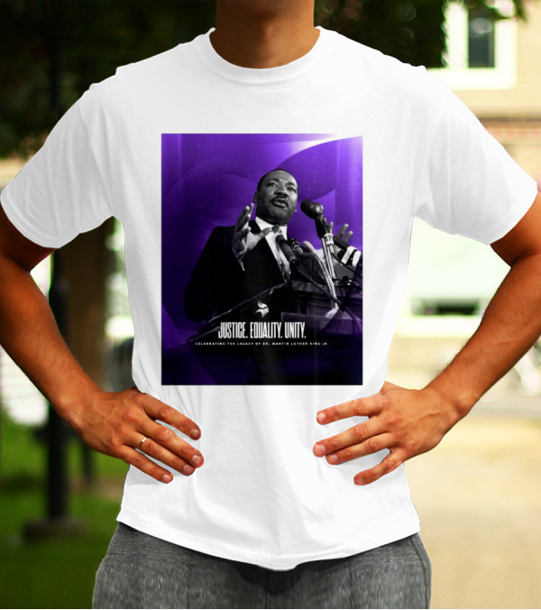 Justice Equality Unity Celebrating Dr. Martin Luther King Jr. Minnesota Vikings T-Shirt
