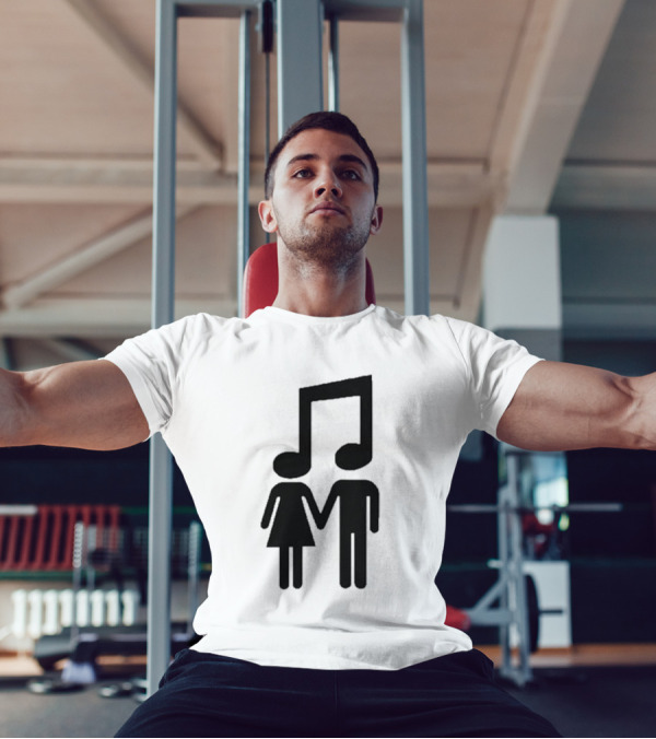 Music Note Couple Holding Hands T-Shirt