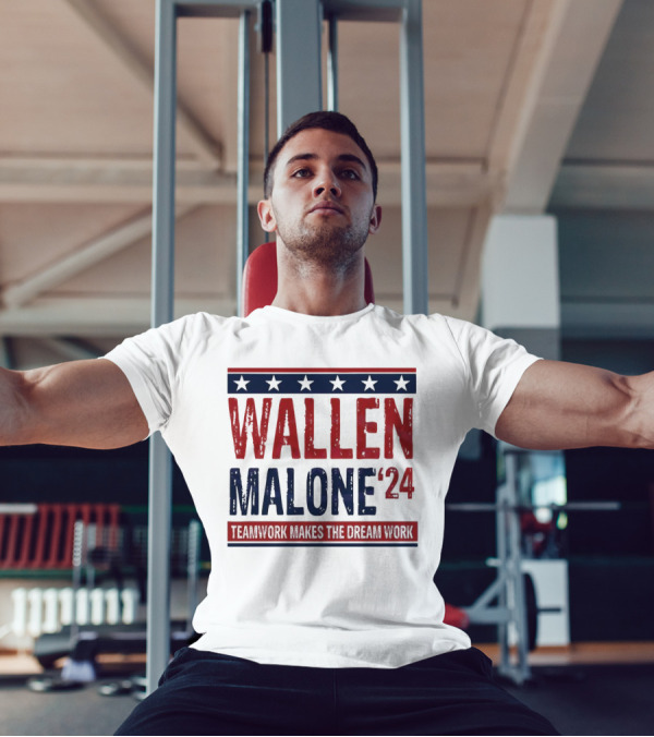 Wallen Malone '24 Teamwork Makes The Dream Work Stars T-Shirt