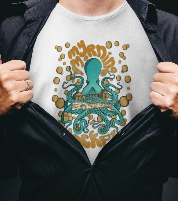 My Morning Jacket Tentacles Octopus And Bubbles T-Shirt