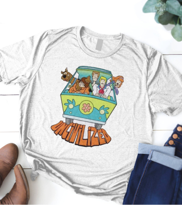 Mystery Machine Scooby-Doo Uncivilized Driving Adventure T-Shirt