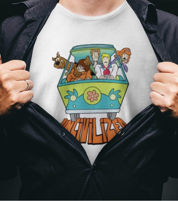 Mystery Machine Scooby-Doo Uncivilized Driving Adventure T-Shirt