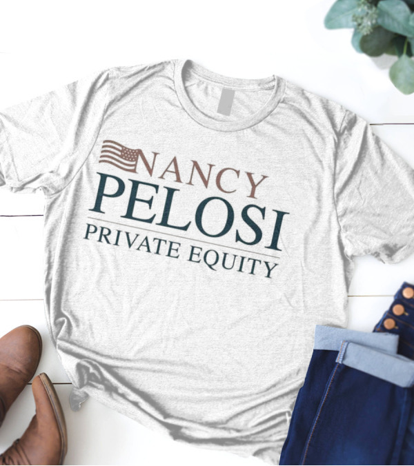 Nancy Pelosi Private Equity Vintage American Flag Influence T-Shirt