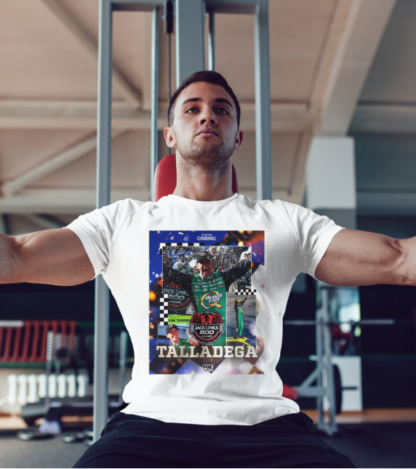 Austin Cindric Celebrates Victory Jack Link's 500 Talladega NASCAR Race Win T-Shirt