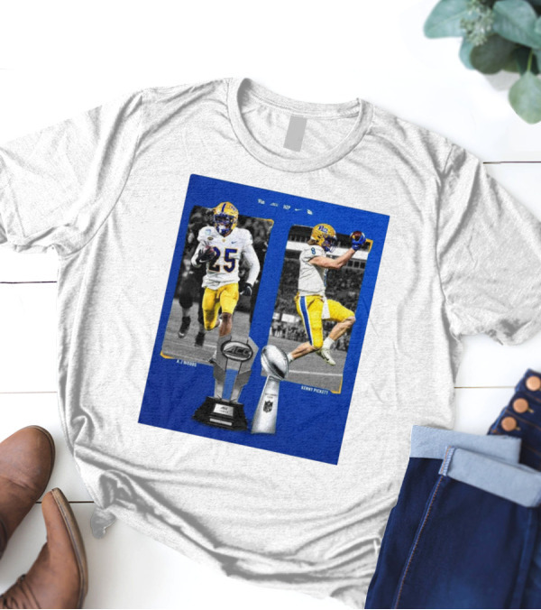 Pitt Panthers A.J. Woods Kenny Pickett ACC And Super Bowl Champions T-Shirt