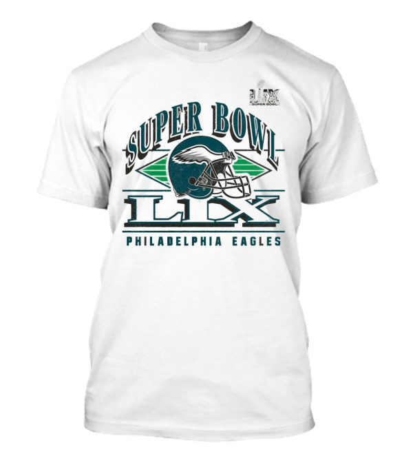 Philadelphia Eagles Super Bowl LIX Helmet Tri-Blend Super Bowl LIX T-Shirt