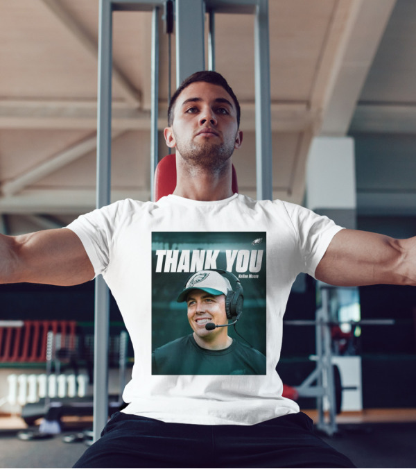 Philadelphia Eagles Thank You Kellen Moore With Eagles Logo And Headset T-Shirt