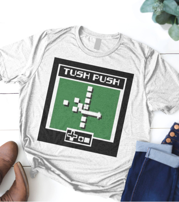 Philadelphia Eagles Tush Push Tecmo Video Game Style T-Shirt