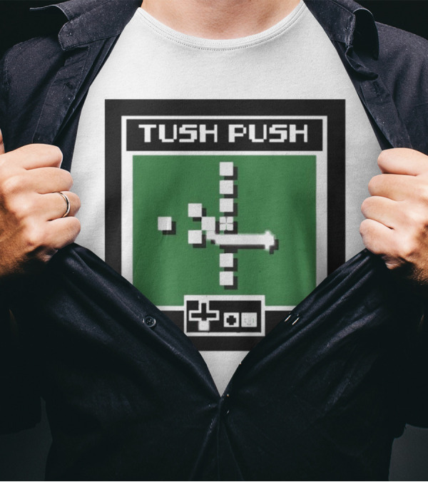 Philadelphia Eagles Tush Push Tecmo Video Game Style T-Shirt