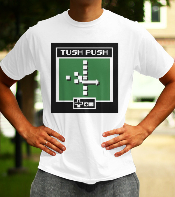 Philadelphia Eagles Tush Push Tecmo Video Game Style T-Shirt