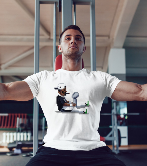 Pixel Pigkin Jalen Champs 2025 Smoking Pixel Art Character With Trophy T-Shirt