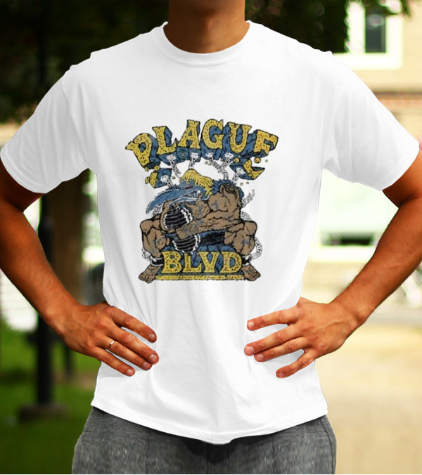 Plague Blvd Gym Boss Bodybuilder With Dumbbells T-Shirt