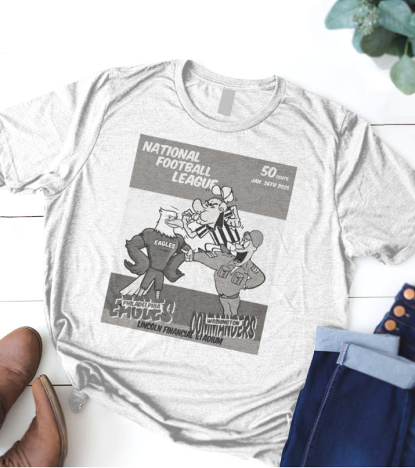 National Football League Philadelphia Eagles Vs Washington Commanders Lincoln Financial Stadium Jan 26th 2025 50 Cents T-Shirt