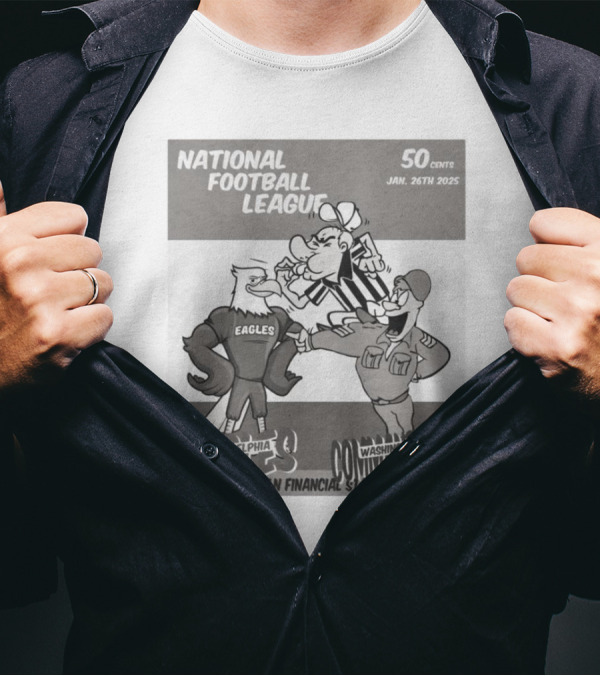 National Football League Philadelphia Eagles Vs Washington Commanders Lincoln Financial Stadium Jan 26th 2025 50 Cents T-Shirt