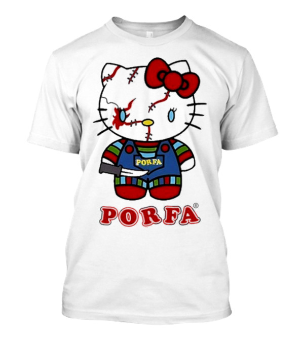 Porfa Hello Kitty Zombie Halloween T-Shirt