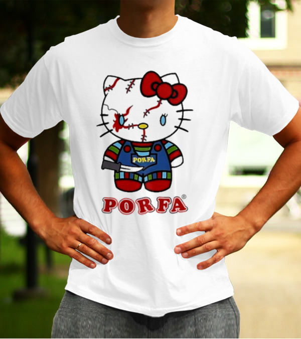 Porfa Hello Kitty Zombie Halloween T-Shirt