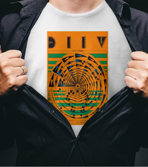 DIIV February 22 2025 SLO Brew San Luis Obispo CA Support Kraus T-Shirt