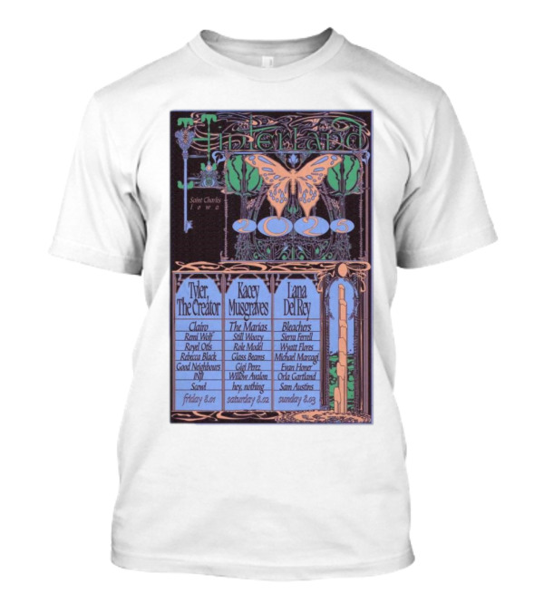 Hinterland Fest 2025 St. Charles Iowa Featuring Tyler The Creator Kacey Musgraves T-Shirt