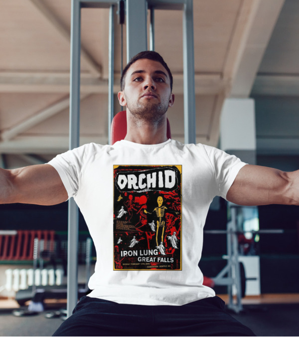 Orchid Iron Lung Great Falls Feb 10 2025 Substation Seattle WA T-Shirt