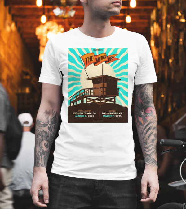 The Mother Hips March 6-7 2025 Pappy + Harriet's Pioneertown Zebulon Los Angeles T-Shirt