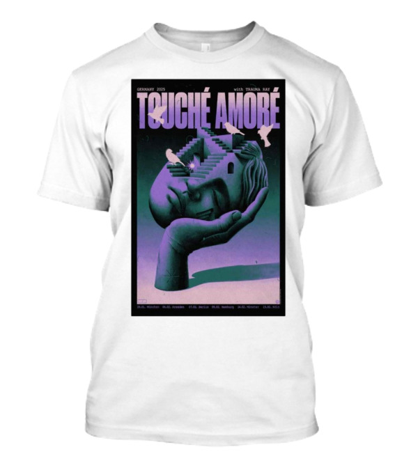 Touche Amore Trauma Ray Tour Germany 2025 Concert München Dresden Berlin Hamburg Münster Köln T-Shirt