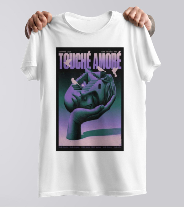 Touche Amore Trauma Ray Tour Germany 2025 Concert München Dresden Berlin Hamburg Münster Köln T-Shirt