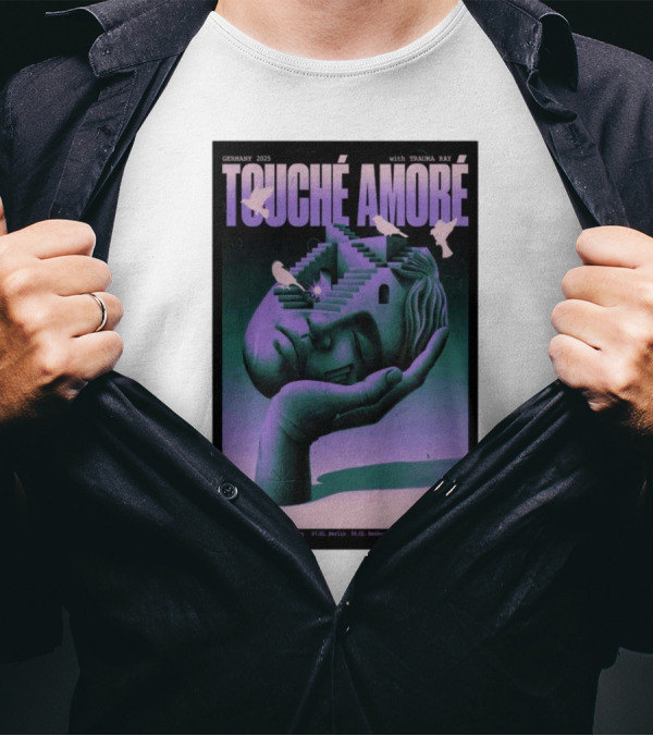 Touche Amore Trauma Ray Tour Germany 2025 Concert München Dresden Berlin Hamburg Münster Köln T-Shirt