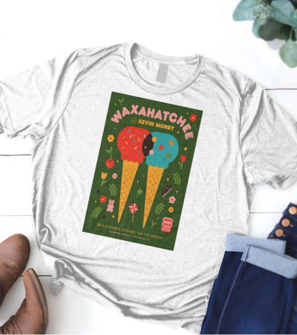 Waxahatchee Kevin Morby June 23 2025 Shelburne Museum Ben & Terry's Concert On The Green T-Shirt