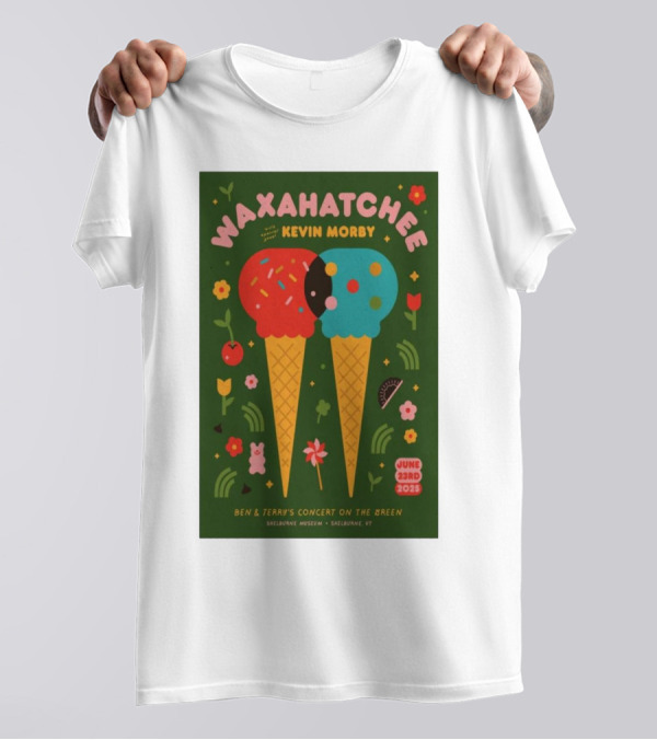 Waxahatchee Kevin Morby June 23 2025 Shelburne Museum Ben & Terry's Concert On The Green T-Shirt
