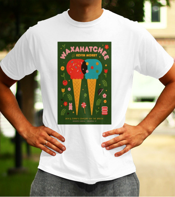 Waxahatchee Kevin Morby June 23 2025 Shelburne Museum Ben & Terry's Concert On The Green T-Shirt
