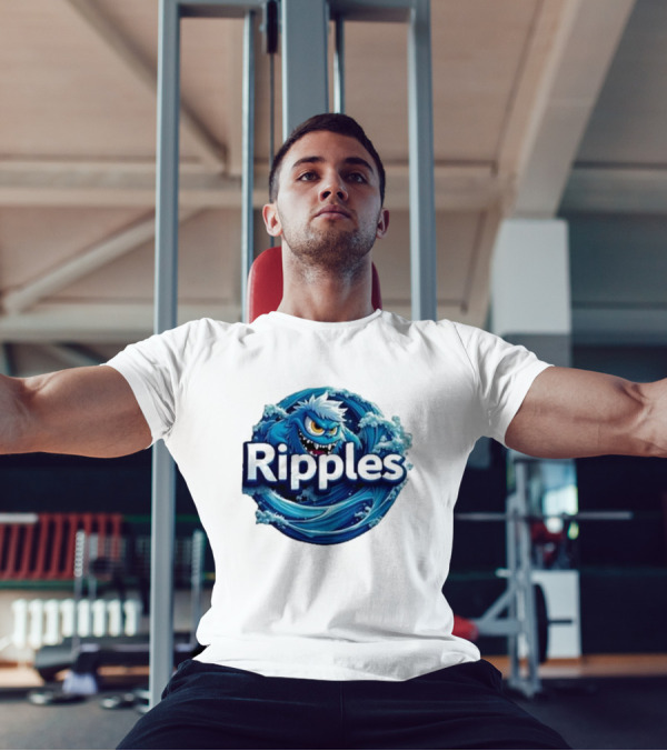 Ripples Monster Blue Waves Creature T-Shirt
