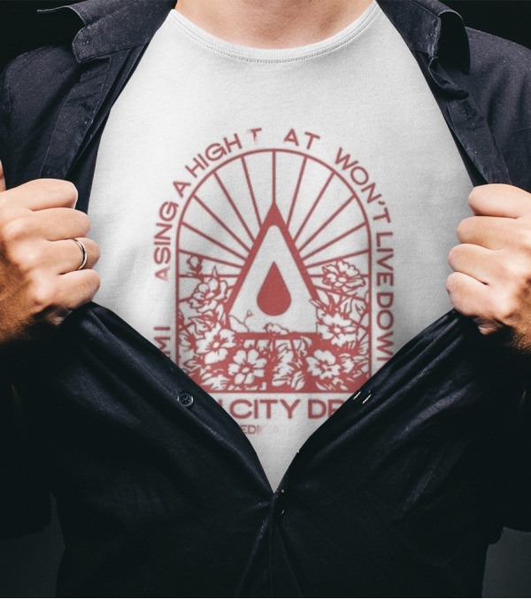 Am I Chasing A High That I Won't Live Down Rain City Drive Medicate Me T-Shirt