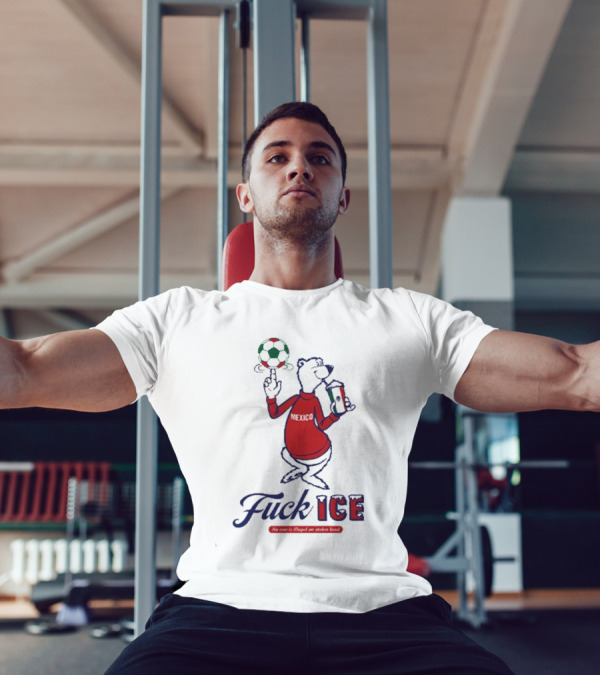 Premium Mexico Fuck ICE Polar Bear No One Is Illegal Soccer T-Shirt