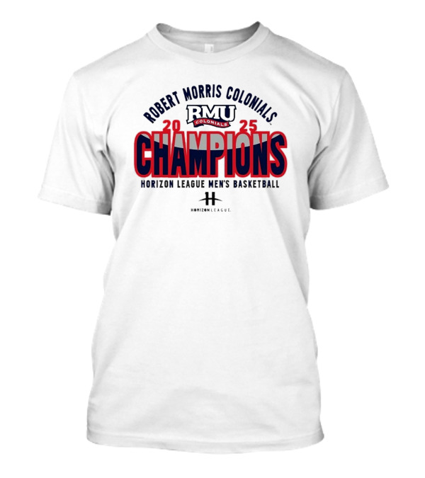 Robert Morris Colonials RMU 2025 Champions Collegiate Basketball Victory T-Shirt