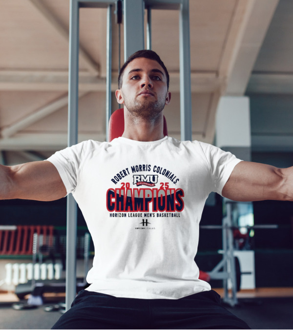 Robert Morris Colonials RMU 2025 Champions Collegiate Basketball Victory T-Shirt