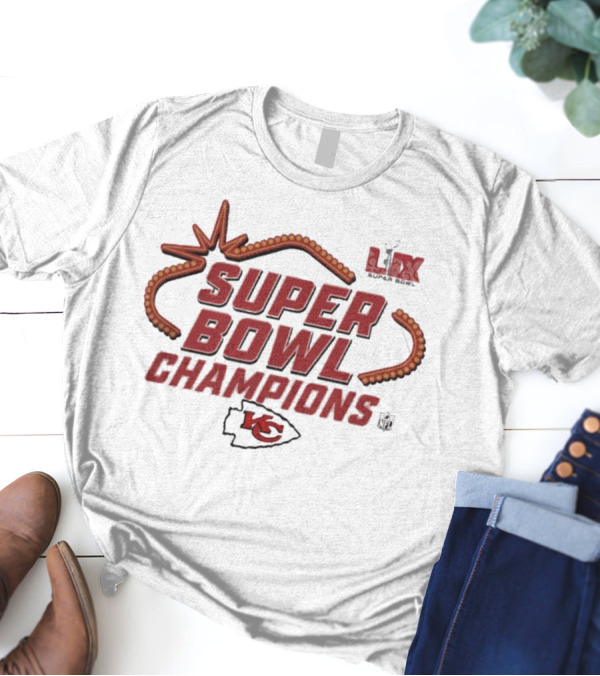Kansas City Chiefs Super Bowl LIV Champions KC Logo T-Shirt
