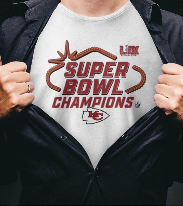Kansas City Chiefs Super Bowl LIV Champions KC Logo T-Shirt