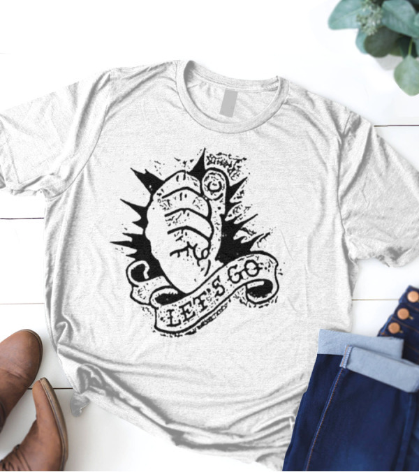Rancid Let’s Go Punk Band Skull Art T-Shirt