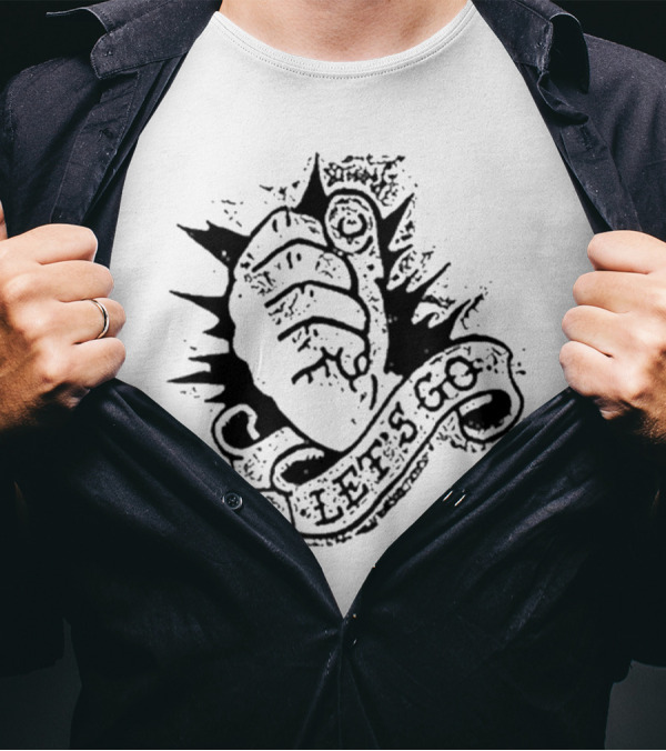 Rancid Let’s Go Punk Band Skull Art T-Shirt