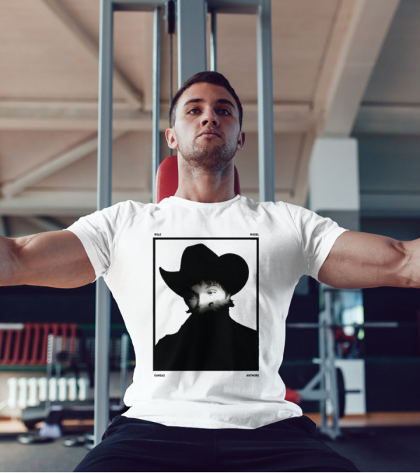 Role Model Anymore Kansas Cowboy Hat Boyfriend Fit Girls T-Shirt