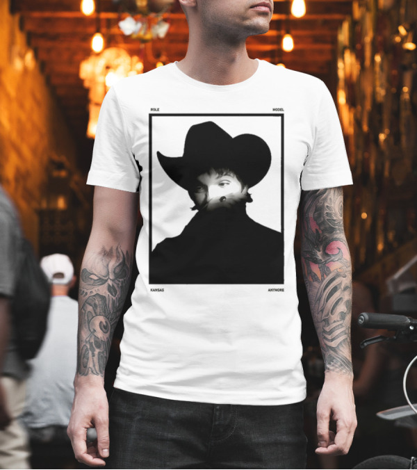 Role Model Anymore Kansas Cowboy Hat Boyfriend Fit Girls T-Shirt