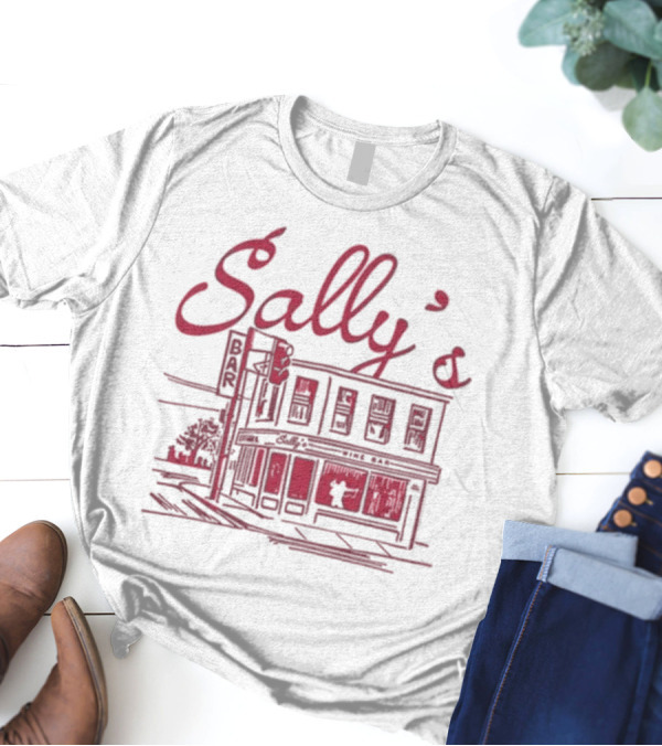 Sally's Role Model Wine Bar Building Sketch T-Shirt