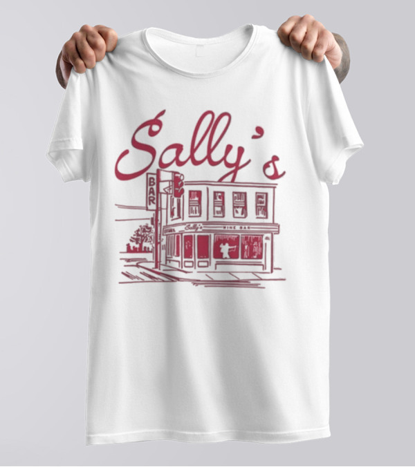 Sally's Role Model Wine Bar Building Sketch T-Shirt