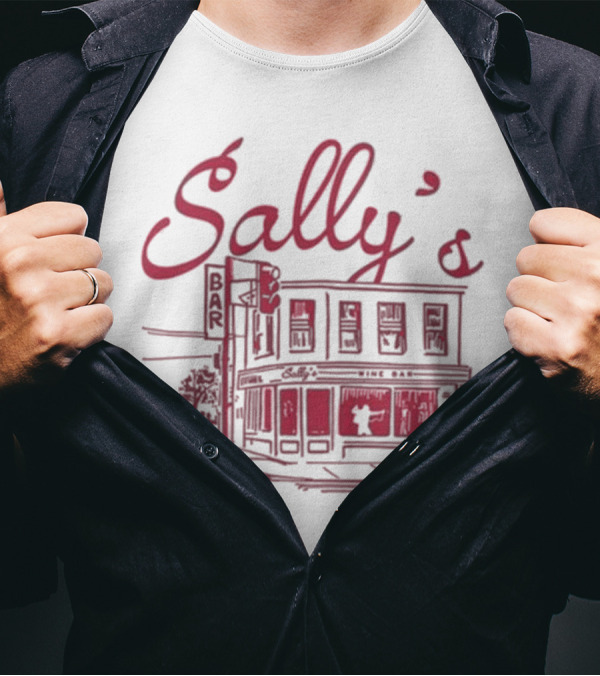 Sally's Role Model Wine Bar Building Sketch T-Shirt