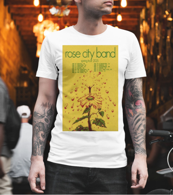 Rose City Band Spring Tour 2025 Seattle Portland Los Angeles San Diego Boise T-Shirt